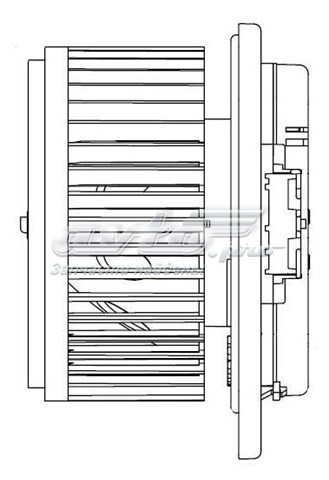 Motor de ventilador de forno (de aquecedor de salão) Luzar LFH1409