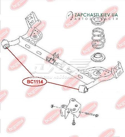 Compre BC1114 Bcguma Bloco silencioso de viga traseira (de plataforma veicular)