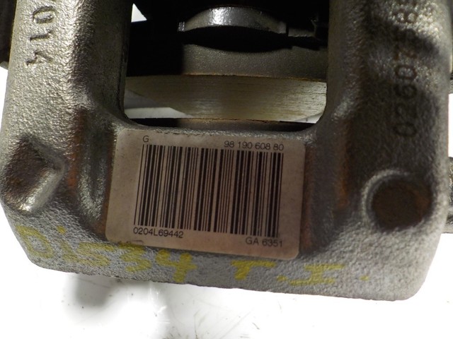 Compre 1608999580 Peugeot/Citroen Suporte do freio traseiro esquerdo