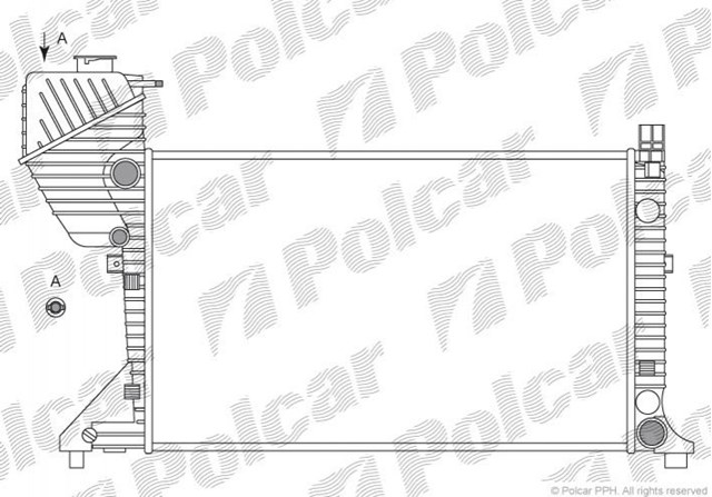 Compre 506308A1 Polcar Radiador de esfriamento de motor