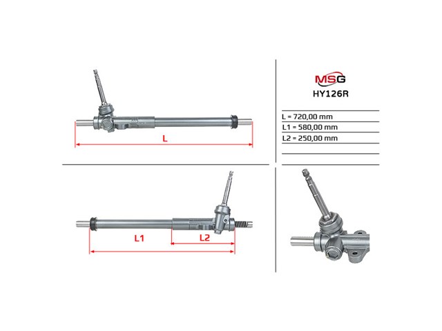 Cremalheira da direção HY122R MSG Rebuilding