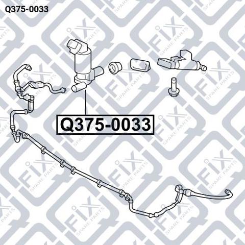Q3750033 Q-fix Bomba do motor de fluido para lavador das luzes