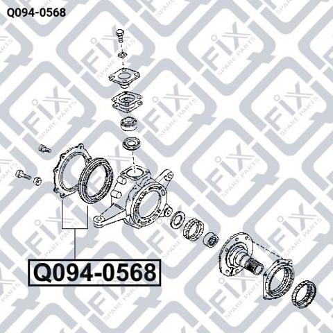 Bucim de extremidade do eixo dianteiro Q0940568 Q-fix