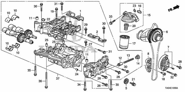 Compre 91326PL5003 Honda Vedante de adaptador do filtro de óleo