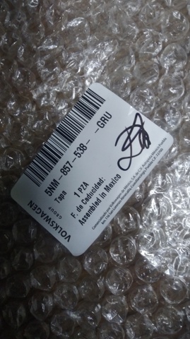 5NM857538GRU VAG Placa sobreposta (tampa) do espelho de retrovisão esquerdo