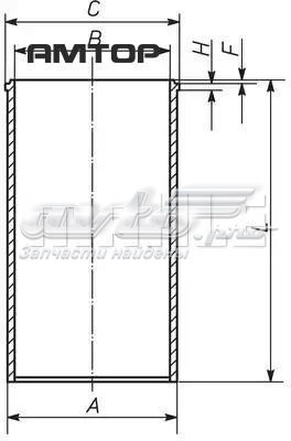 213WT0300 Mahle Original Camisa do pistão