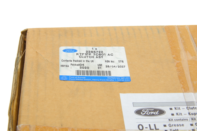 Kit de embraiagem (3 peças) Ford KTF1FP7C601AC preço, a partir de 921,53 USD