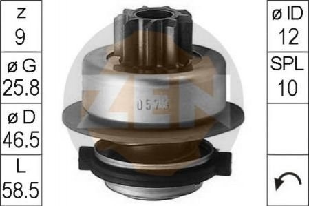 Roda-livre do motor de arranco ZEN ZN0579 preço, a partir de 15,35 USD