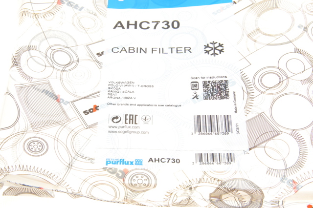 Filtro de salão Purflux AHC730 preço, a partir de 17,25 USD