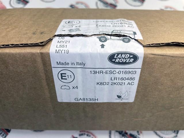 LR160486 Land Rover Sapatas do freio dianteiras de disco