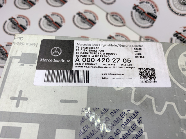 Sapatas do freio dianteiras de disco Mercedes 0004202705 preço, a partir de 62,34 USD