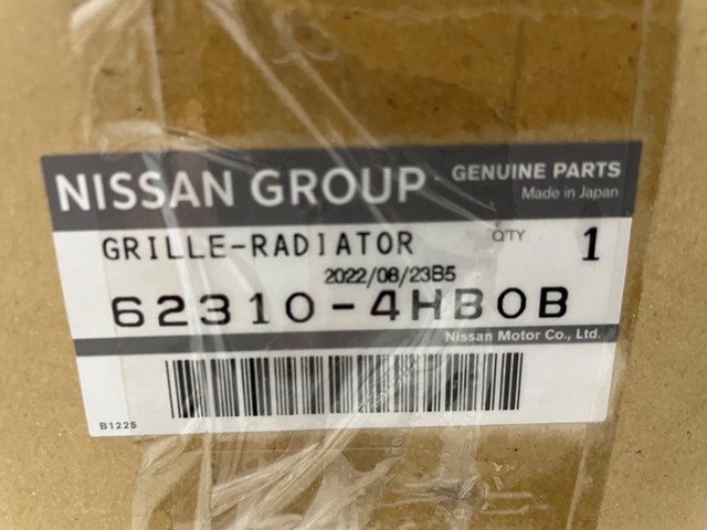 Grelha do radiador Nissan/Infiniti 623104HB0B