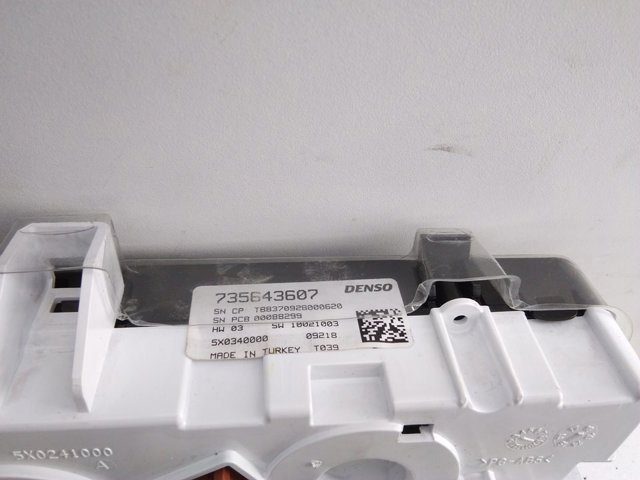 Unidade de controlo dos modos de aquecimento/condicionamento Fiat Tipo EGEA 356