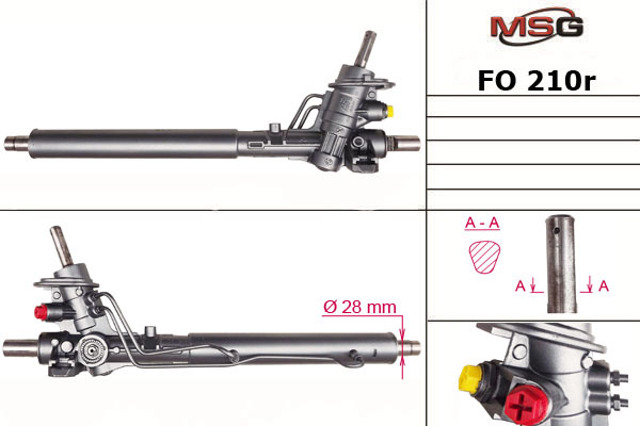 Cremalheira da direção MSG Rebuilding FO210R