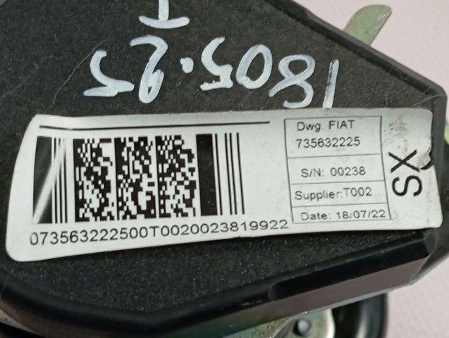 Compre 735542119 Peugeot/Citroen Correia de segurança dianteira esquerda