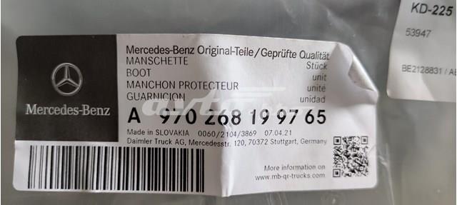 Bota de proteção de ligação de mudança 970268199764 Mercedes