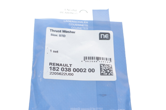 Compre 182038000200 NE/NPR Semianel de suporte (de carreira) de cambota, STD, kit