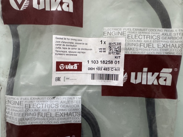 Vedante anular de mangueira do compressor de injeção 11031825801 Vika