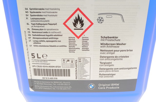 Fluido para lavador de pára-brisas 83125A85518 BMW