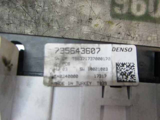 Unidade de controlo dos modos de aquecimento/condicionamento para Fiat Tipo EGEA 356