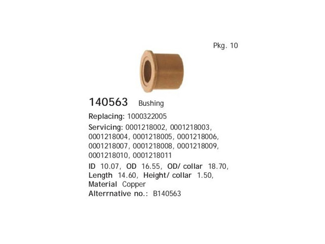 Compre 140563 Cargo Bucha do motor de arranco