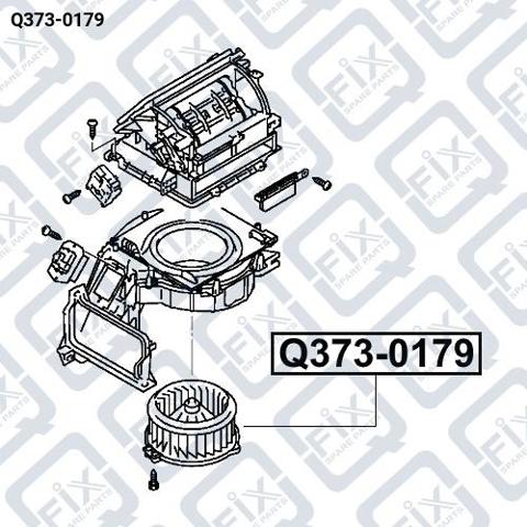 Q3730179 Q-fix Motor de ventilador de forno (de aquecedor de salão)