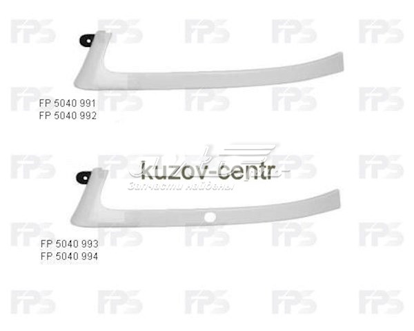 Ripa (placa sobreposta) da luz direita General Motors 90460438 preço, a partir de 21,33 USD