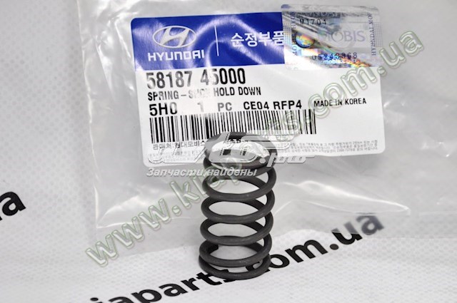 Mola de aperto das sapatas traseiras de tambor 5818745000 Hyundai/Kia