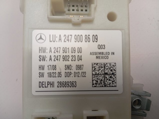 Módulo de direção (Centralina eletrônica) de abertura de tampa de porta-malas (de 3ª/5ª porta traseira) Mercedes A2479008609 preço, a partir de 126,21 USD