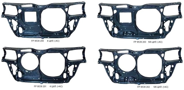 FP9539201 FPS Suporte do radiador vertical (painel de montagem de fixação das luzes)