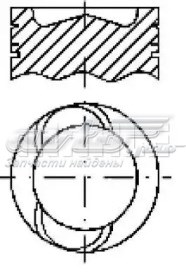 Anéis do pistão para 1 cilindro, STD. Mahle Original 011RS001090N0 preço, a partir de 47,28 USD