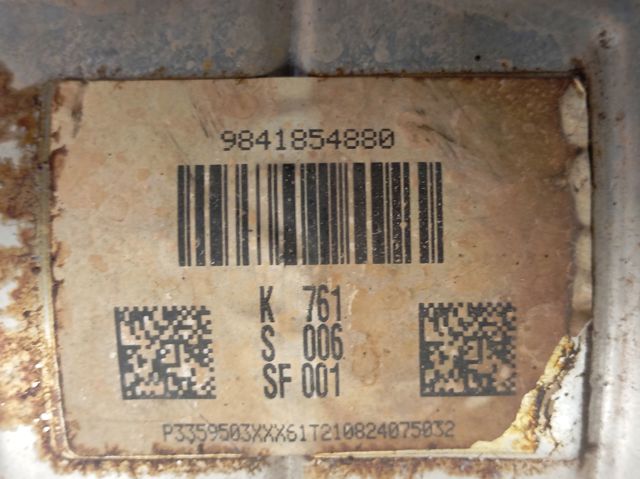 9841854880 Peugeot/Citroen Filtro de partículas do sistema dos gases de escape
