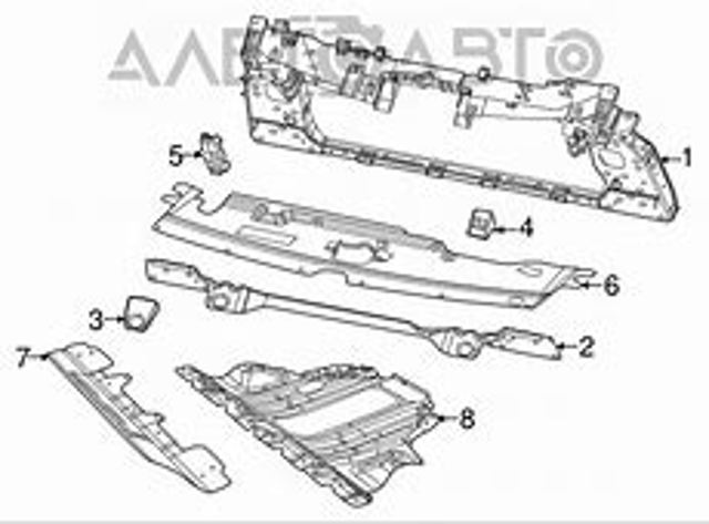 Suporte do radiador montado (painel de montagem de fixação das luzes) FPS FP3812200P preço, a partir de 215,68 USD