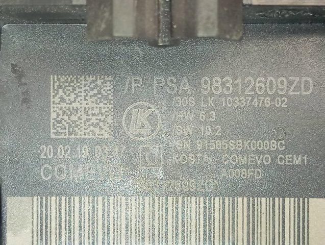 Comutador direito instalado na coluna da direção Peugeot/Citroen 98312609ZD preço, a partir de 216,23 USD