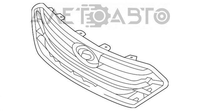 Grelha do radiador Hyundai/Kia 863512W000
