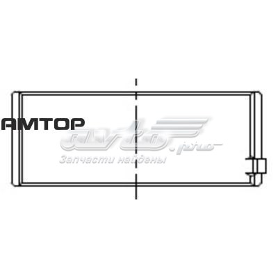 001HL10220000 Mahle Original Folhas inseridas principais de cambota, kit, padrão (STD)
