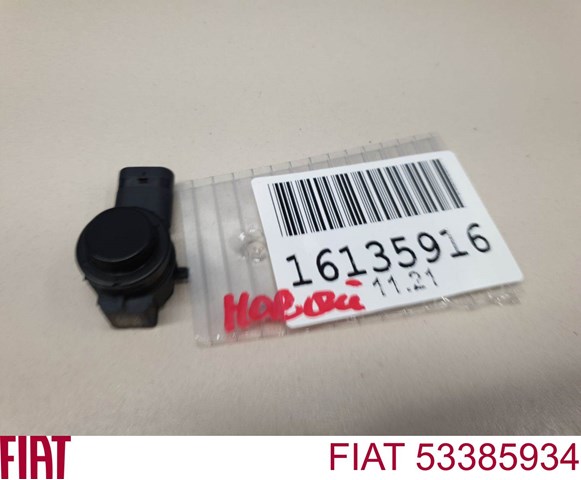 Compre 53385934 Fiat/Alfa/Lancia Sensor dianteiro de sinalização de estacionamento (sensor de estacionamento)