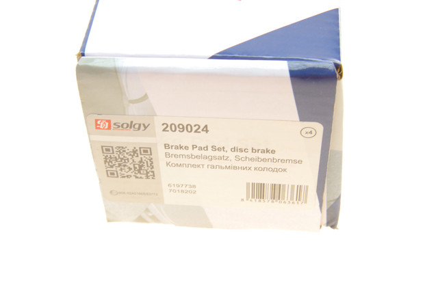 Sapatas do freio dianteiras de disco Solgy 209024 preço, a partir de 30,47 USD
